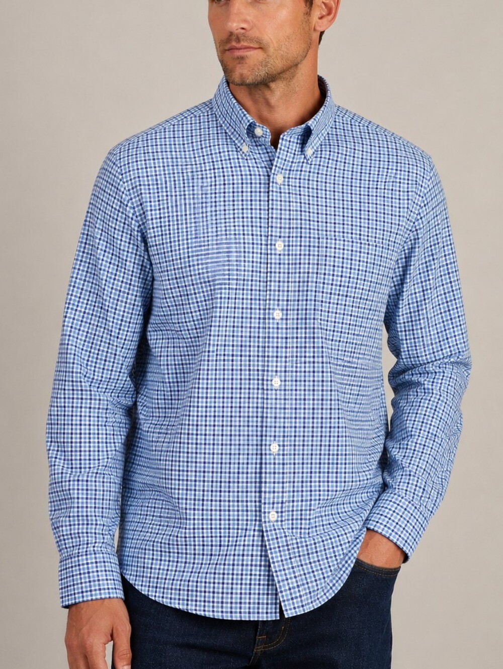 J. Crew Classic Cotton Plaid Button Down Shirt